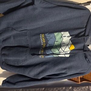 Tultex Blue Graphic Hoodie